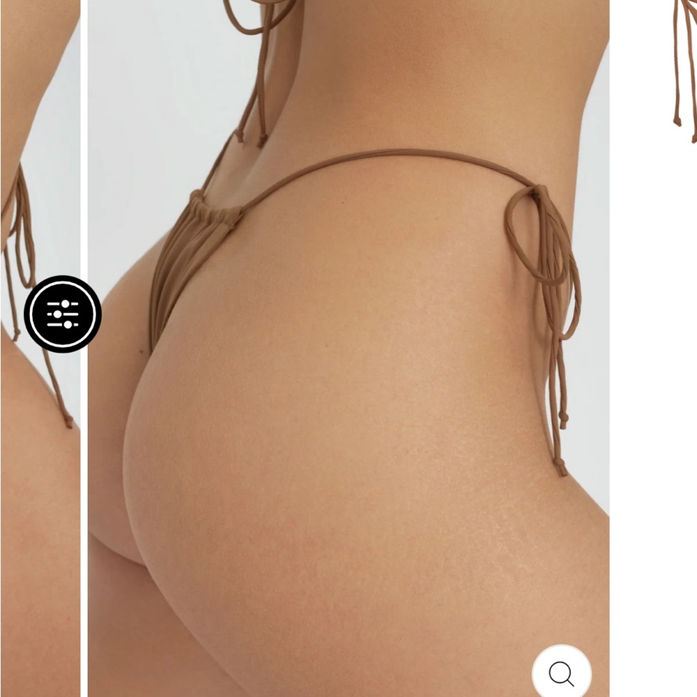 Riot Swim Set Bikini Top and bottom in the shade Brown Sugar - Picture 5 of 6